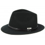 Rambouillet Black Wool Felt Trilby Hat - Traclet
