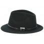 Black Wool Felt Trilby Hat Rambouillet - Traclet