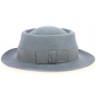 Light Gray Alsatian Gambler Hat - Traclet