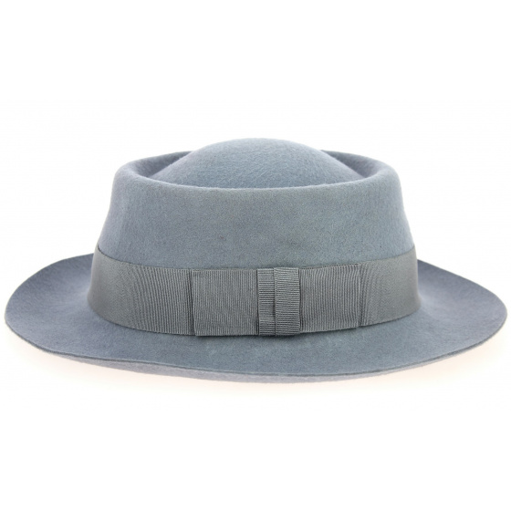 Chapeau Alsacien Forme Gambler Gris Clair- Traclet Chapeau Alsacien Forme Gambler Gris Clair- Traclet