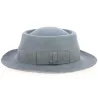 Light Grey Alsatian Gambler Hat - Traclet Reference: 9869 | Traclet Hat Shop