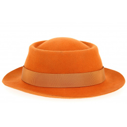 Chapeau Alsacien Forme Gambler Orange- Traclet