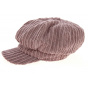 Light Pink Velvet Newsboy Cap - Traclet