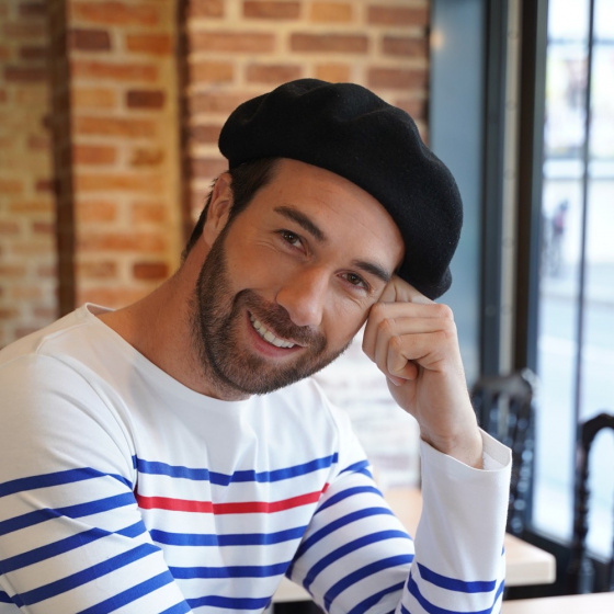 Men's Classic Black Beret- Le Béret Français