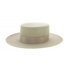 Santiago Hat - Vanilla Wool Felt Cordobes - Traclet