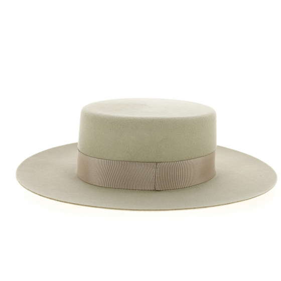 Chapeau Santiago - Cordobes Feutre Laine Vanille - Traclet