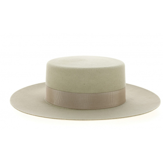 Chapeau Santiago - Cordobes Feutre Laine Vanille - Traclet