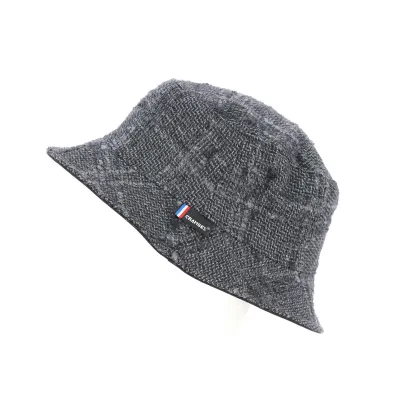 Chapeau Bob Réversible Laine Anthracite & Noir- Crambes Reference : 3716 | Chapellerie Traclet