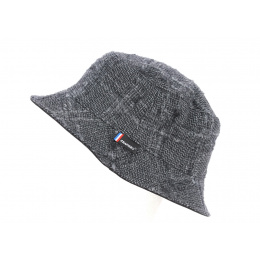 Reversible Wool Bucket Hat Anthracite & Black - Crambes
