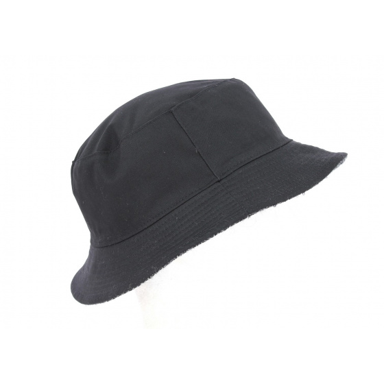 Chapeau Bob Réversible Laine Anthracite & Noir- Crambes Chapeau Bob Réversible Laine Anthracite & Noir- Crambes
