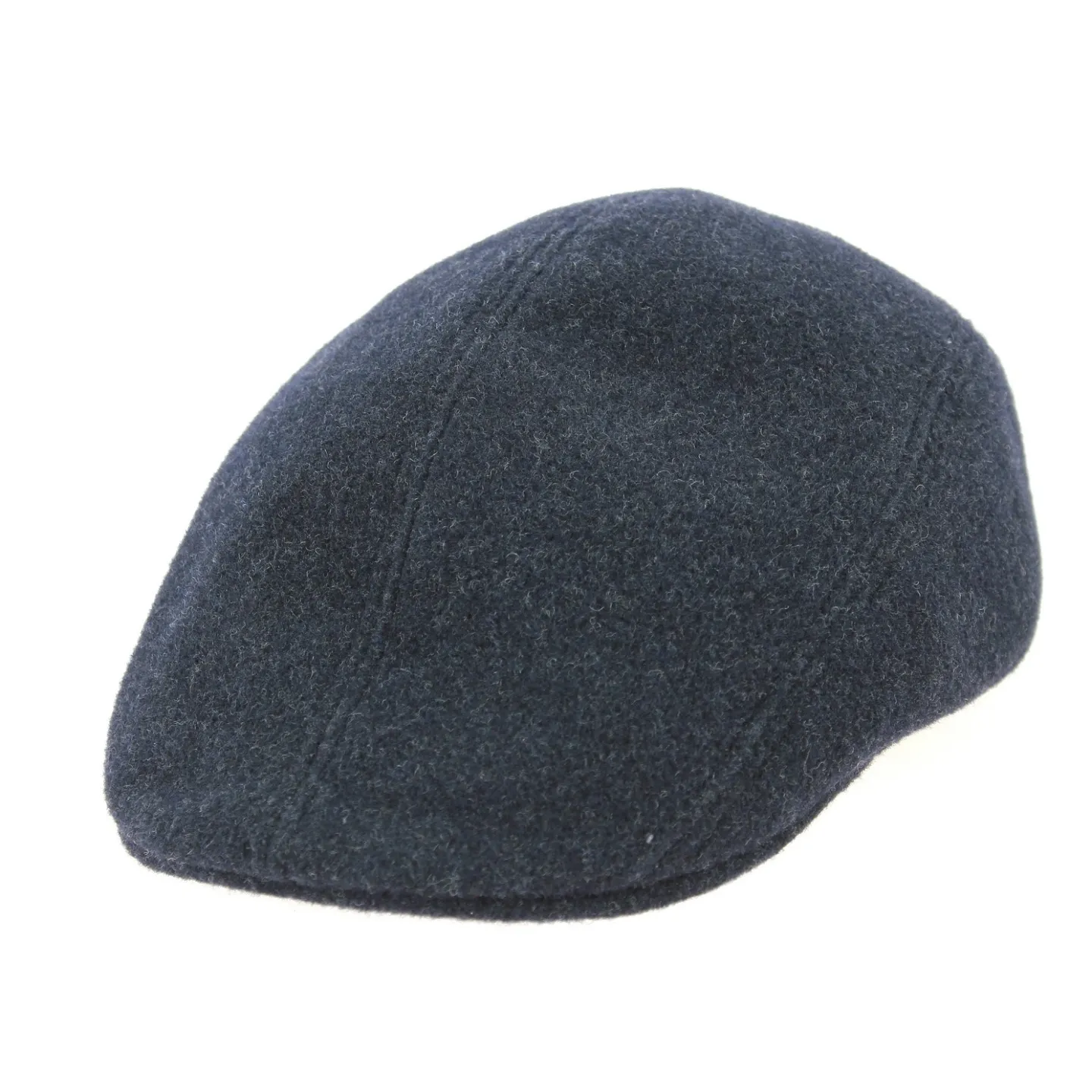 Rounded Cap with Ear Flaps Brighton Wool Anthracite - Crambes Reference: 7063 | Chapellerie Traclet