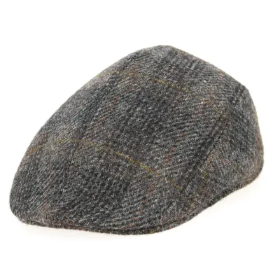 Brighton Domed Cap Harris Tweed Brown Wool - Crambes Reference: 2315 | Traclet Hat Shop