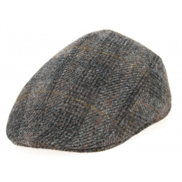 Brighton Domed Cap Harris Tweed Brown Wool - Crambes