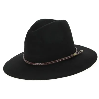 Black Wool Felt Traveller Hat Bochum - Traclet Reference: 6420 | Traclet Hat Shop