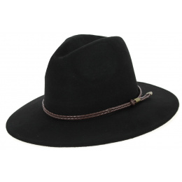 Black Wool Felt Traveller Hat Bochum - Traclet