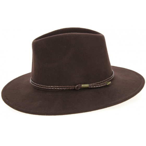 Chapeau Traveller Bochum Feutre Laine Marron- Traclet Chapeau Traveller Bochum Feutre Laine Marron- Traclet