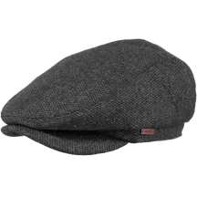 Oslo Flat Cap Wool Grey & Black - Barts Reference: 6359 | Traclet Hat Shop
