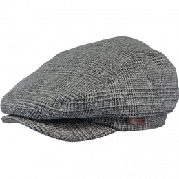Oslo Grey Checkered Flat Cap - Traclet