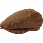 Oslo Cotton Velvet Flat Cap Coffee - Barts
