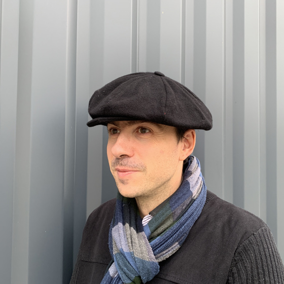 Black Irish Galway Cap - Hanna Hats Black Irish Galway Cap - Hanna Hats