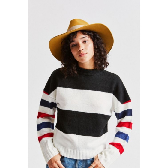 Piper Wide-Brim Wool Felt Hat Maize - Brixton