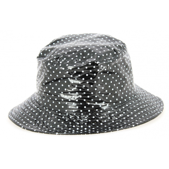 Chapeau de Pluie Amenie Noir à Pois - Traclet