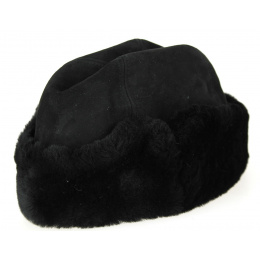 Black Cossack Sheepskin Toque / Hat - Traclet