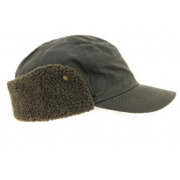 Casquette Cache-Oreilles Timber Coton Huilé Marron UPF50+ - Hatland