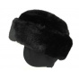 Chechia - Black Muslim Cap with Ear Flaps