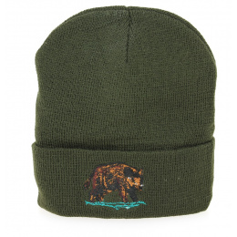 Hunting Beanie with Wild Boar Embroidery - Traclet
