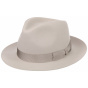 Light Gray Fur Felt Bogart Penn Fedora Hat - Stetson