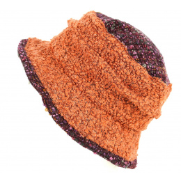 Chapeau Cloche Chantal Bordeaux & Brique- Traclet