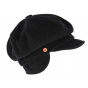 Black Camilla Plus Newsboy Cap with Ear Flaps - Mayser
