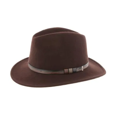 Chapeau Traveller Mac Carthy Feutre Laine Marron- Traclet  Reference : 9896 | Chapellerie Traclet