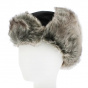 Buck Kids Waterproof Black Faux Fur Ushanka - Herman