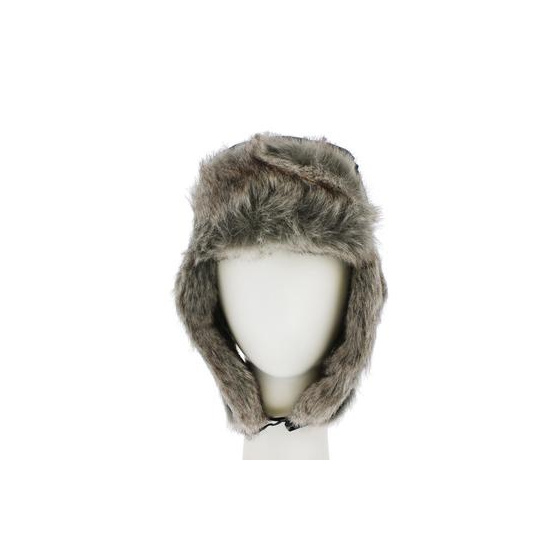 Buck Kids Waterproof Black Faux Fur Ushanka - Herman
