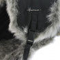 Buck Children's Chapka Waterproof Faux Fur Black- Herman