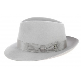 Fedora Bogarte Light Grey Hat- Flechet