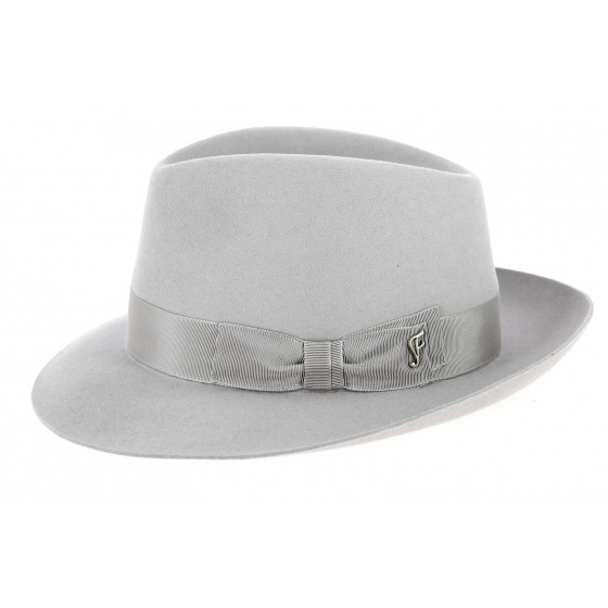 chapeau feutre poil gris claire chapeau feutre poil gris claire