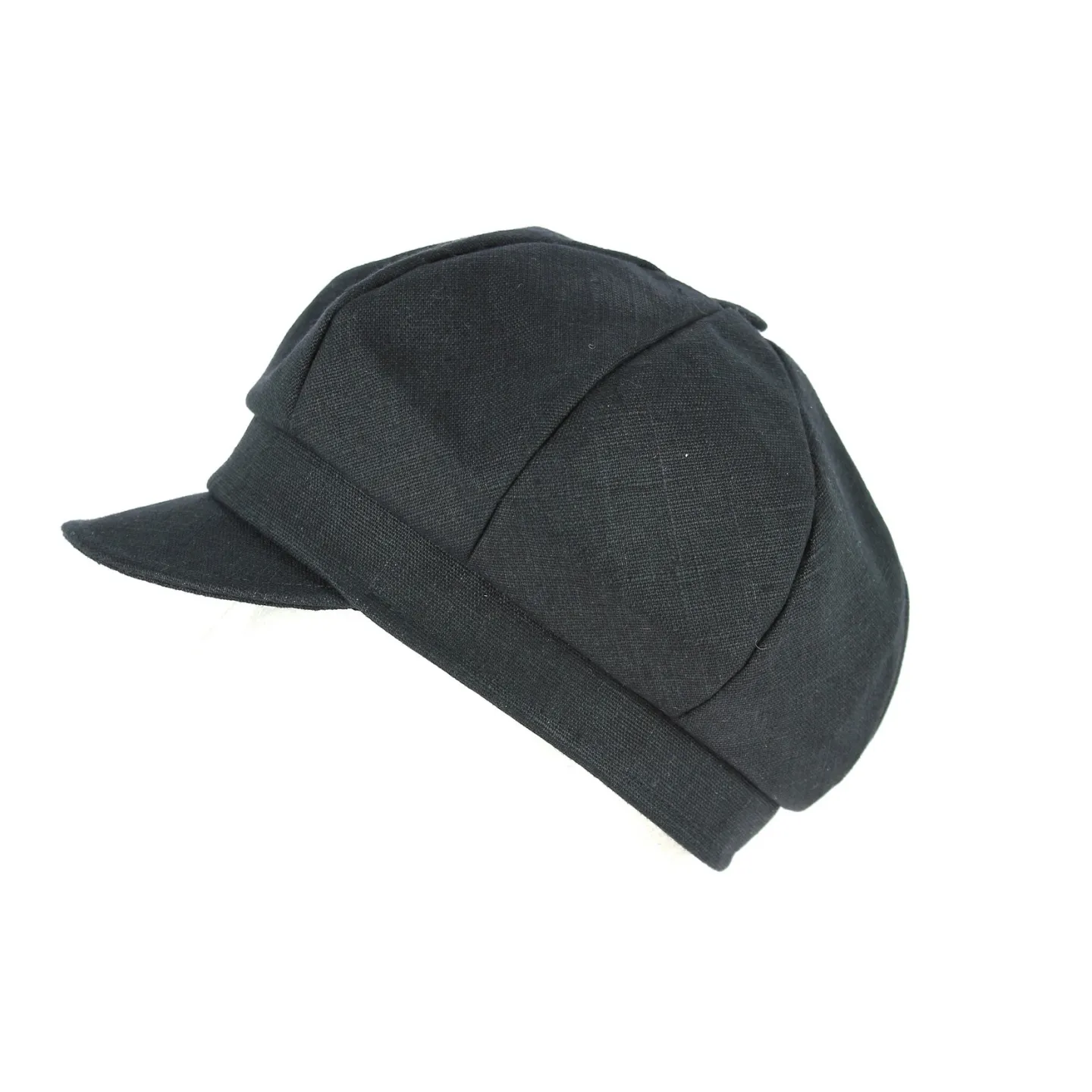 Casquette Gavroche Antje Lin Noire- Mayser Reference : 9903 | Chapellerie Traclet