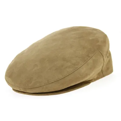 Flat Alcantara ® Cap Camel - Traclet Reference: 967 | Traclet Hat Shop