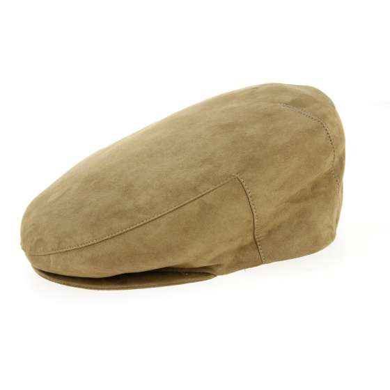 Casquette Plate Alcantara ® Camel- Traclet