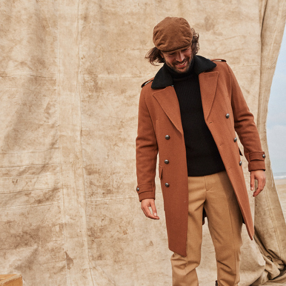 Casquette Plate Oslo Coton Velours Café- Barts