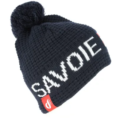 Navy Savoie Pom Pom Beanie - Le Drapo Reference: 7415 | Traclet Hat Shop