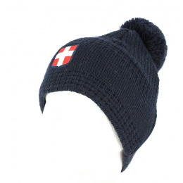 Navy Savoie Pom Pom Beanie - Le Drapo