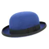 Chapeau Melon Steed Feutre Laine Bleu - Traclet Reference : 6730 | Chapellerie Traclet