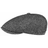 Casquette Brooklin Glencheck Noir & Blanc - Stetson Reference : 9914 | Chapellerie Traclet