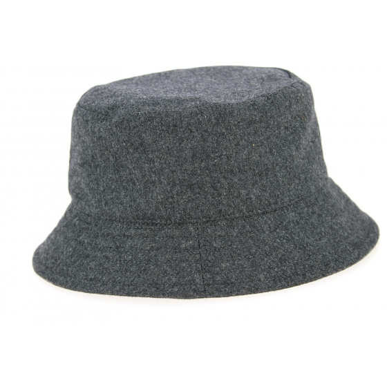 Winter Bucket Hat Gri Toudou Anthracite - Le Chapoté