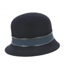 Chapeau Holdy Feutre Laine Marine- Traclet