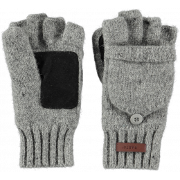 Gray Wool Haakon Glove/Mittens - Barts 
